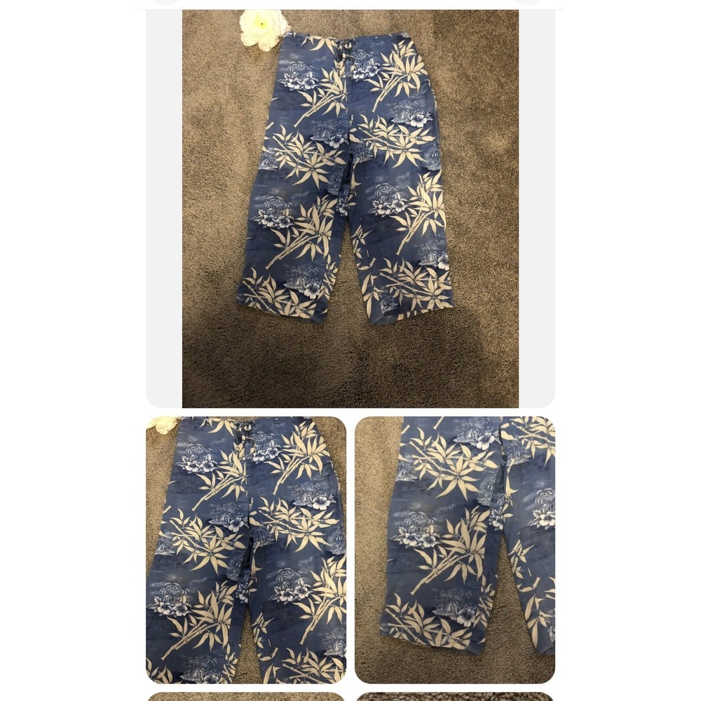 Christopher Banks Hawaiian print‎ crop pants -Women's size 14